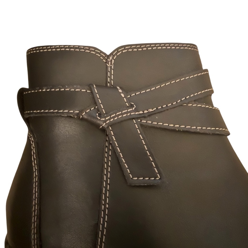 Clark’s Collection Women’s Angie Spice Black Leather Boots Size 7 - Picture 8 of 11